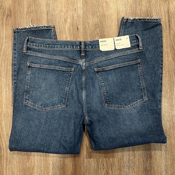 NWT AGOLDE Willow Mid Rise Slim Crop Jeans - Picture 8 of 12